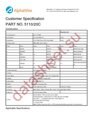 5110/20C SL001 datasheet  